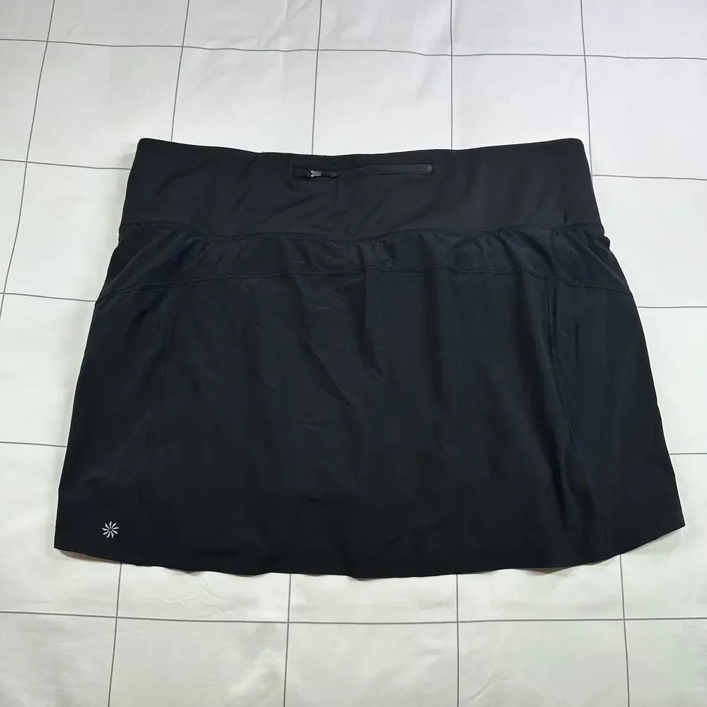 Athleta Skort Women 2X Black Run With It 14